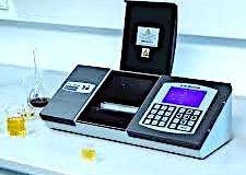 Lovibond laboratory instrument with sample vials